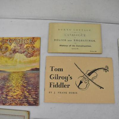 10 Various Pamphlets & Booklets: Solar Ephemeris -to- Plastic Surgery - Vintage