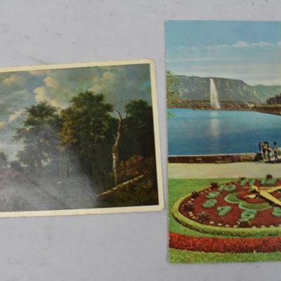 13 Piece Vintage Lot: 9 Photos, 2 Postcards, Letter, and Historex Booklet