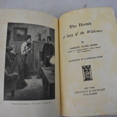 The Hermit. Hardcover book by Charles Clark Munn. Antique 1903
