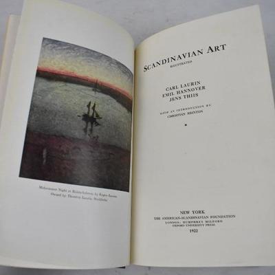 Scandinavian Art, Hardcover Book by Lauren Hannover This. Vintage 1922