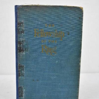 The Fellowship of the Ring First Edition. Hardcover JRR Tolkien with Map, 1950s