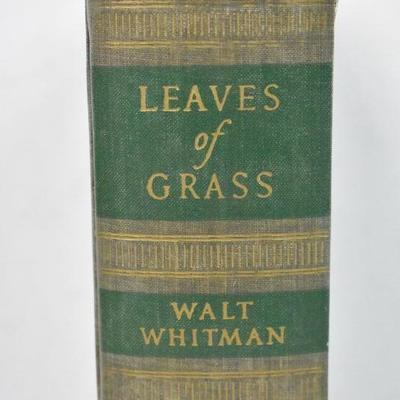 Leaves of Grass, Hardcover book by Walt Whitman. Vintage 1931