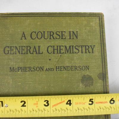 A Course in General Chemistry. Hardcover Book by McPherson. Vintage 1921