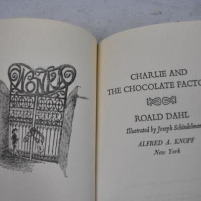 6 Hardcover Children's Classics: Chocolate Factory-Wrinkle in Time. Vintage 1973