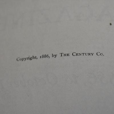 Antique 1886 The Century Magazine Hardcover Book