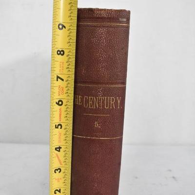 The Century 5, Hardcover Book, Antique 1884