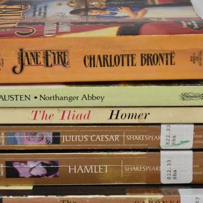 9 Fiction Books: Jane Eyre -to- Odyssey