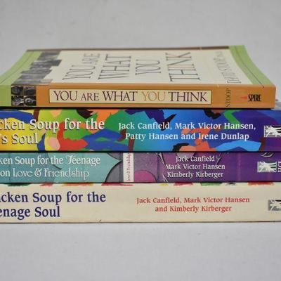 4 Self-Help Books: You are What you Think -to- Chicken Soup for the Teenage Soul