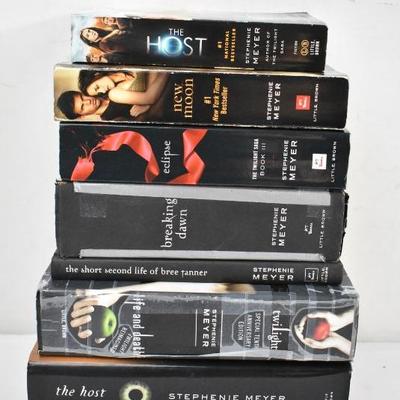 7 Books by Stephenie Meyer: 3 paperback/4 Hard Cover