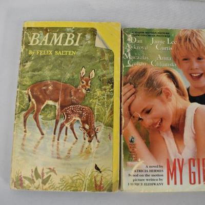 7 Paperback Fiction Books: Bambi -to- Saving Zoe