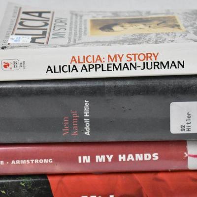 9 Hitler/Holocaust Books: Alicia My Story to After the Holocaust, Most Hardcover