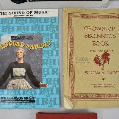 Piano Music: Sound of Music, Grown-Up Beginners Book, & Recreational Songs