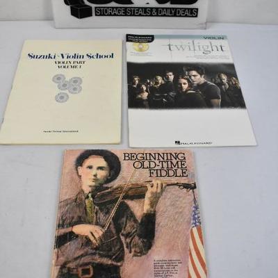 3 Violin Music Books