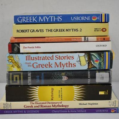 9 Books on Greek Mythology: Greek Myths -to- Greek Myths & Legends
