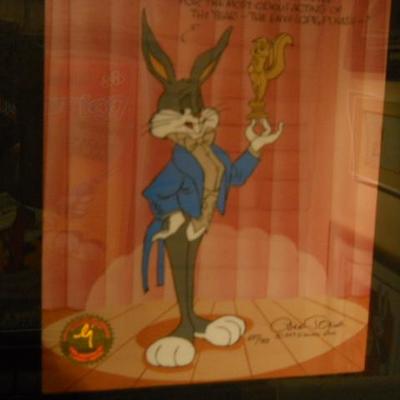 * Original, signed animation art & cels with authentication and seals:
o	