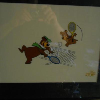 * Original, signed animation art & cels with authentication and seals:
o	"Huckleberry Hound" Original Animation Cel Signed...