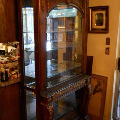 ANTIQUE FURNITURE
* Beautiful Pulaski intricate solid wood carved china cabinet with amazing carved legs of the finest quality. 
* 19th...