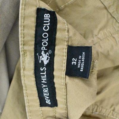 Pair of Shorts - Beverly Hills Polo Club and Union Bay Tan, Size 32 - New