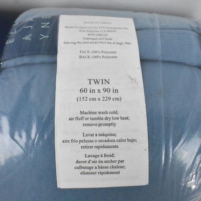 Down-Alternative Comforter, Slate Blue, Twin, 60