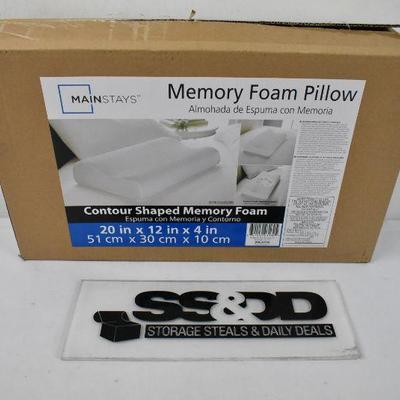 Contour Shaped Memory Foam Pillow, 20