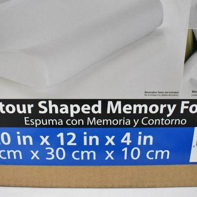 Contour Shaped Memory Foam Pillow, 20