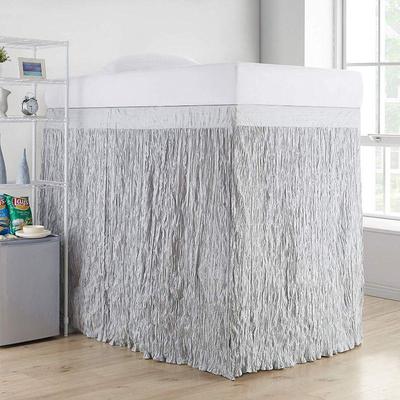 Twin XL Bed Skirt Crinkle Extended Bed Skirt, For Raised Beds - New, $27 Retail