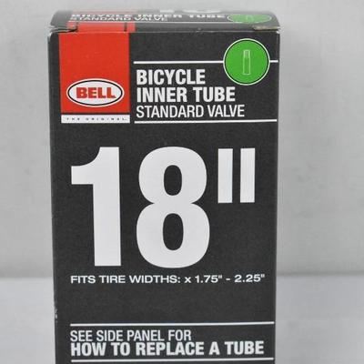 Bell Standard Schrader Replacement Bicycle Inner Tube, 18