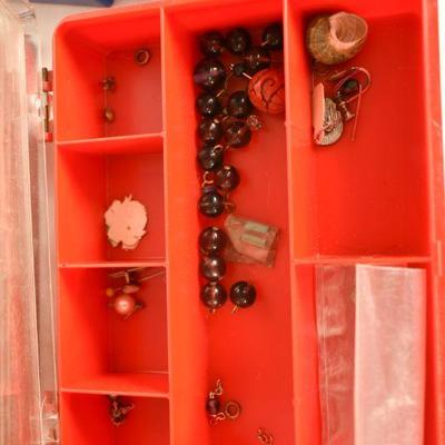 Lot 42- Organizers with Jewelry Making Supplies