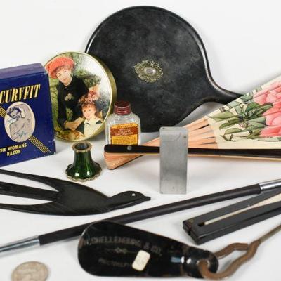 Lot 108-Collection of Vintage Beauty Items