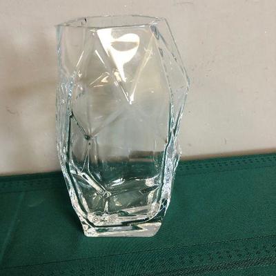 Lot #14 Abstract Modern Crystal Vase 