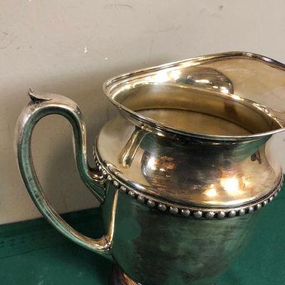 Lot #81 Silver plate Pitcher