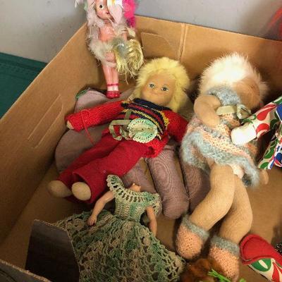 Lot #108 Lot of Dolls and toys