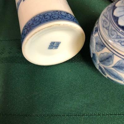 Lot #111 lot of small dishes Blue Transferware