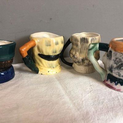 Lot #200 Another lot of 4 Toby Mugs 3-1/2 