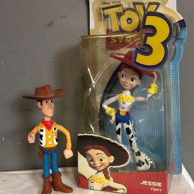 Lot #205 Woody and Jessy Toys from Toy Story