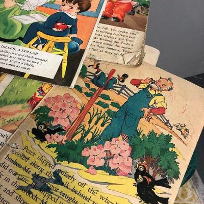 Lot #211 1930's and 40's children's book pages