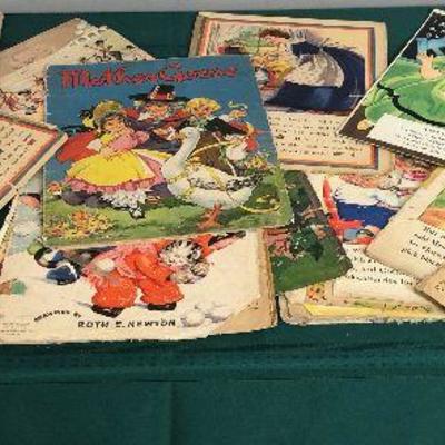 Lot #211 1930's and 40's children's book pages