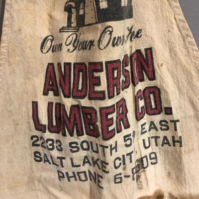 Lot #220 Apron from Anderson Lumber Vintage