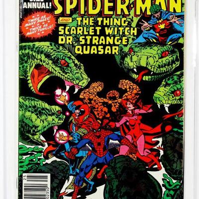 Marvel Team-Up Annual #5 SPIDER-MAN Bronze Age Dr. Strange Scarlet Witch 1982 Marvel Comics VF