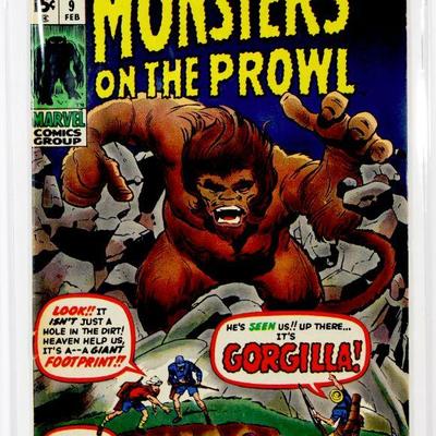 MONSTERS ON THE PROWL #9 GORGILLA Bronze Age Jack Kirby 1971 Marvel Comics FN/VF
