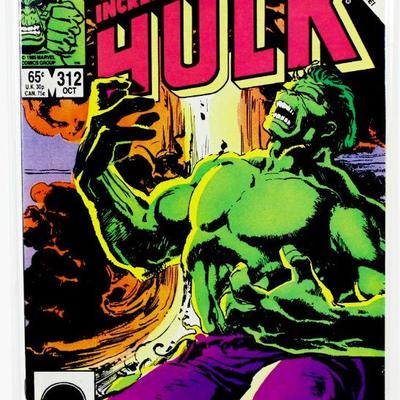 HULK #312 ORIGIN of The HULK Retold Atomic Explosion Cover 1985 Marvel Comics VF/NM
