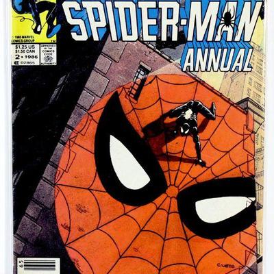 WEB OF SPIDER-MAN Annual #2 New Mutants Warlock 1986 Marvel Comics VF+