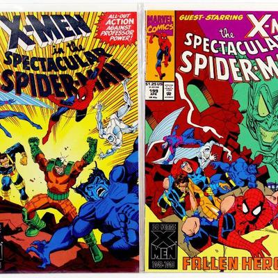 SPECTACULAR SPIDER-MAN #197 198 199 X-MEN Issues 1993 Marvel Comics HIGH GRADE NM