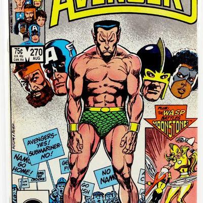 AVENGERS #270 Copper Age Comic Book SUB-MARINER 1986 Marvel Comics VF