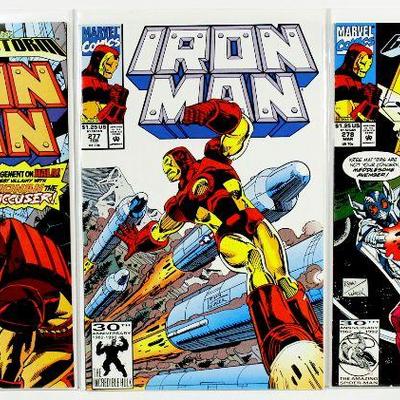 IRON MAN #277 #278 #279 Comic Books Set John Byrne HIGH GRADE 1992 Marvel Comics NM
