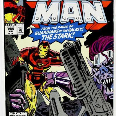 IRON MAN #280 #285 #287 Comic Books Set HIGH GRADE 1992 Marvel Comics NM