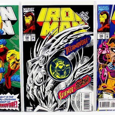 IRON MAN #294 #295 #296 Comic Books Set HIGH GRADE 1993 Marvel Comics NM