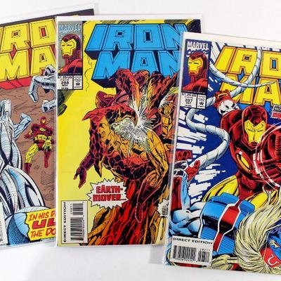 IRON MAN #297 #298 #299 Comic Books Set HIGH GRADE 1993 Marvel Comics NM