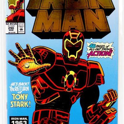 IRON MAN #288 Gold Foil Variant 30th Anniversary Issue 1993 Marvel Comics HIGH GRADE