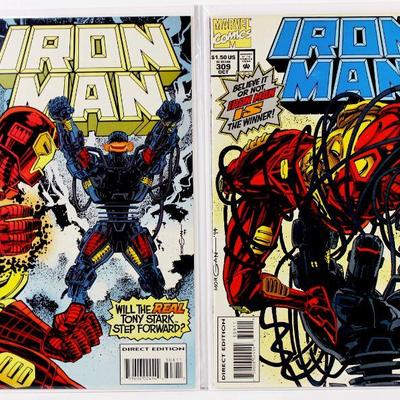 IRON MAN #307 #308 #309 Comic Books Set in HIGH GRADE 1994 Marvel Comics NM